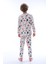 Isob Ekru Nokta Sıçratma Desenli %100 Pamuk Erkek Çocuk Pijama Takımı 8-13 Yaş 36206-E 3
