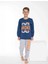 Tarp Mavi Bronx Baskılı Interlok Erkek Çocuk Pijama Takımı 6-15 Yaş 3726-3727-M 2