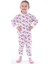 Isob Ekru Paw Petrol Desenli %100 Pamuk Kız Çocuk Pijama Takımı 3-8 Yaş 31206-E 1