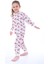 Isob Ekru Paw Petrol Desenli %100 Pamuk Kız Çocuk Pijama Takımı 3-8 Yaş 31206-E 2