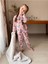 Isob Pembe Bluey Desenli Fitilli Kumaş %100 Pamuk Kız Çocuk Pijama Takımı 3-8 Yaş 31221-P 1