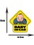15*13.4cm 1 Adet Bebek Gemide Pvc Araba Çıkartmaları Tuning Karikatür Pencere Çıkartmaları Otomobiller Dekorasyon Kişiselleştirilmiş Bomba Süsleme (Yurt Dışından) 1