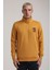 Dik Yaka Hardal Slim Fit Sweatshirt 24FWM60198 4