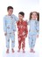 Isob Mavi Astronot Köpek Desenli %100 Pamuk Unisex Çocuk Pijama Takımı 3-8 Yaş 32202-M 1