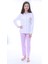 Isob Lila Önden Düğmeli %100 Pamuk Kız Çocuk Pijama Takımı 8-13 Yaş 35202-L 1