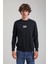 Bisiklet Yaka Lacivert Regular Custom Sweatshirt 23FWM60143 1