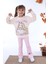 Pjk2i Barbie Desenli Pembe Fitilli Taytlı 2 Ip %100 Pamuk Kız Çocuk Takımı 3-10 Yaş 7226-P 1