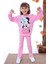 Pjk2i Minnie Desenli Koyu Pembe Fitilli Taytlı 2 Ip %100 Pamuk Kız Çocuk Takımı 3-10 Yaş 7259-KP 1