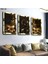 Çiçek Gold Pleksili Mdf Tablo 1