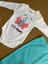 Lullaby Kelebek Baskılı Önden Çıtçıtlı Kruvaze Kız Bebek Takım 3