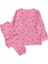 *elmp Pembe %100 Pamuk Waffle Kumaş Çocuk Pijama Takımı 1-9 Yaş 4034 1