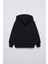 Siyah Çocuk Every Day Is Em Being Yazılı Ayıcıklı Kapüşonlu Oversize Sweatshirt 2