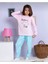 Elmp Bonjour Four Köpüşlü %100 Pamuk Kız Çocuk Pijama Takımı 1-9 Yaş 4012 1