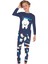 *elmp Lacivert Diş Fırçası Desen %100 Pamuk Erkek Çocuk Pijama Takımı 1-11 Yaş 2233 1