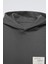 Füme Çocuk Kapüşonlu Future Goals Etiket Baskılı Kanguru Cepli Oversize Sweatshirt 4