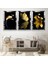 Altın Renk Çiçek Kelebek Modern Gold Pleksi Kenar Mdf Tablo 1