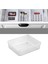 Modüler Çekmece Içi Düzenleyici - Banyo Makyaj Takı Organizer Ofis Düzenleyici 15,2 x 15,2 cm Şeffaf 1