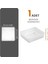 Modüler Çekmece Içi Düzenleyici - Banyo Makyaj Takı Organizer Ofis Düzenleyici 15,2 x 15,2 cm Şeffaf 2