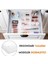 Modüler Çekmece Içi Düzenleyici - Banyo Makyaj Takı Organizer Ofis Düzenleyici 15,2 x 15,2 cm Şeffaf 3
