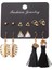 Moda Bohemian 6 Çift Yaratıcı Kombinasyon Küpe Kadınlar Için Püskül Geometrik Charm Uzun Küpe Kulak Damızlık Seti (Yurt Dışından) 1