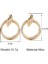 Geometrik Boho Trendy Dangle Küpe El Yapımı Takı Metal Kristal Damla Küpe Kadın (Altın) (Yurt Dışından) 2