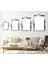 Minimalist Soyut Desen Gümüş Pleksi Kenar Mdf Tablo 2