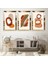Minimalist Soyut Desen Gold Pleksi Kenar Mdf Tablo 1