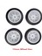 8 Adet 58MM Lastikler 12MM Altıgen Tekerlekler Sünger Ile 1/10 1/12 Rc Drift Araba 3 Yarış Sakura M5 M04 M05 (Yurt Dışından) 5
