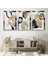 Soyut Desen Gold Pleksi Kenar Mdf Tablo 1