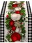 Siyah Beyaz Gingham Noel Masa Örtüsü (Yurt Dışından) 1