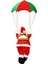 Paraşüt Noel Baba Açık Hava Noel Baba Bebek Kolye Yeni Yıl Dekoru (Yurt Dışından) 3
