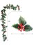 Sevgililer Günü Paskalya Çelengi Noel Kırmızı Dekor Holly Yaprakları Çelengi (Yurt Dışından) 3