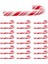 100 Adet Kırmızı ve Beyaz El Yapımı Noel Şeker Kamışı Ev Dekoru Bastonu (Yurt Dışından) 2
