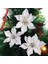 50 Paket Simli Atatürk Çiçeği Noel Ağacı Süsleri (Gümüş) (Yurt Dışından) 4