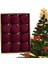 Noel Topları Noel Ağacı Dekoru 12'li Paket Lüks Floklu B (Yurt Dışından) 3