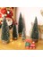 Mini Noel Ağacı Ahşap Tabanlı Küçük Çam Ağaçları Ev Masaüstü (Yurt Dışından) 4