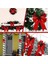 12 Adet Noel Siyah Kırmızı Fiyonk Noel Ağacı Dekorasyonu Fiyonkları (Yurt Dışından) 4