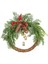 Noel Kozalaklı Çan Rattan Çelengi Noel Kapı Askısı Çelengi (Yurt Dışından) 2