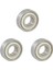 3 Adet 15X35X11MM Korumalı Minyatür Sabit Bilyalı Radyal 6202Z Rulman Gümüş + Beyaz (Yurt Dışından) 1