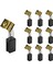 5 Çift Karbon Fırçalar 6.4X7.9X12.5MM 596071-00 Black & Decke Açı Öğütücü Elektrik Motorları CD105 CD110 CD115 KG900 (Yurt Dışından) 1