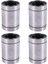 4x LM25UU 25MMX40MMX59MM Çift Taraflı Kauçuk Conta Doğrusal Hareket Bilyalı Rulman Burç (Yurt Dışından) 1
