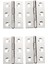 4 Adet Paslanmaz Çelik 2 Inç 4.4x3.1cm Dolap Kapı Menteşeleri Donanım (Yurt Dışından) 1