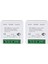 2pcs Wifi Akıllı Anahtar Işık Anahtarı, App Uzaktan Kumanda, Ses Kontrolü, Dıy Modu, Zamanlayıcı Fonksiyonu, Lan Kontrolü, 2 Yollu 16A (Yurt Dışından) 1