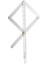 Köşe Açı Bulucu, Çok Fonksiyonlu Açı Ölçer, Ölçekli Açı Bulucu, Alüminyum Gönye Testere Eğim Ölçer (48CM) (Yurt Dışından) 1
