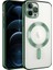 iPhone 11 Pro Max Kılıf Kamera Korumalı ve Magsafe Halkalı Shiny Premium Parlak Silikon Kapak 1
