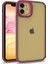 iPhone 11 Kılıf Arkası Şeffaf Kenarları Renkli Bergen Kapak 1