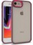 iPhone 8 Kılıf Arkası Şeffaf Kenarları Renkli Bergen Kapak 1