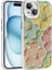 iPhone 14 Kılıf Çiçek Desenli ve Taşlı Stella Premium Kapak 1