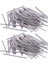 120 x Gümüş Ton M2 x 40MM 304 Paslanmaz Çelik Yuvarlak Başlı Vida Cıvatası (Yurt Dışından) 1