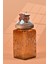 El Yapımı Özel Tasarım Tuz Baharat Kavanozu - 1000 ml - Vakumlu Ahşap Kapaklı (Kahverengi Detaylı) - Medium Amber Çiçekli Cam - Mutfak ve Ev Dekorasyonu 2